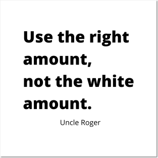 Use the right amount, not the white amount. Posters and Art